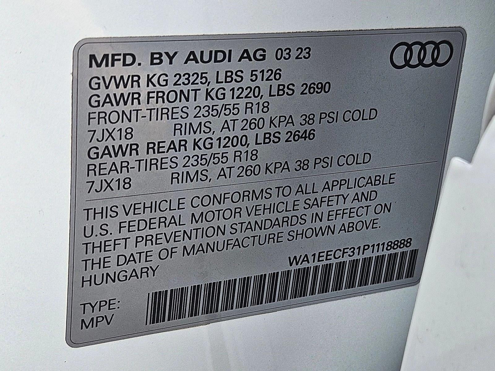 2023 Audi Q3 S line Premium Plus 45 TFSI quattro