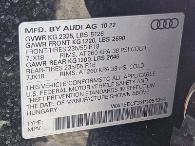 2023 Audi Q3 S line Premium Plus 45 TFSI quattro