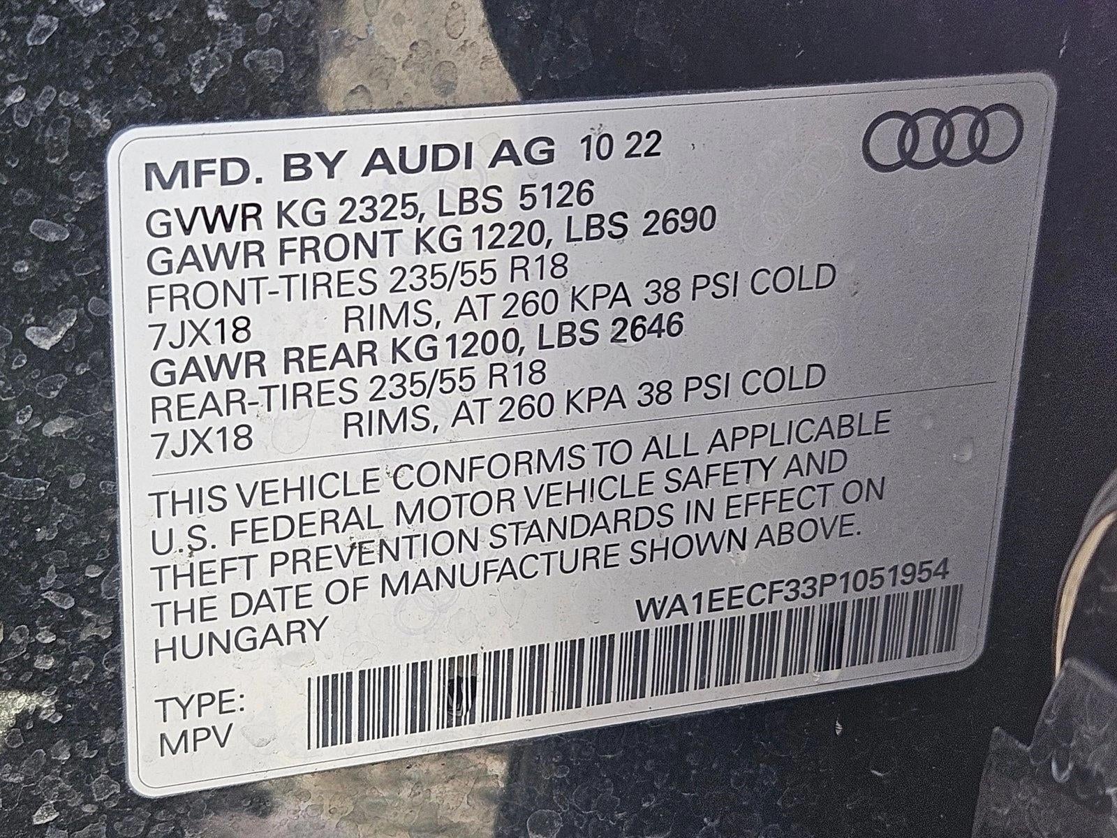 2023 Audi Q3 S line Premium Plus 45 TFSI quattro