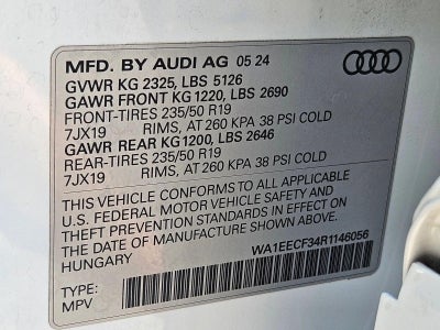 2024 Audi Q3 S line Premium Plus 45 TFSI quattro