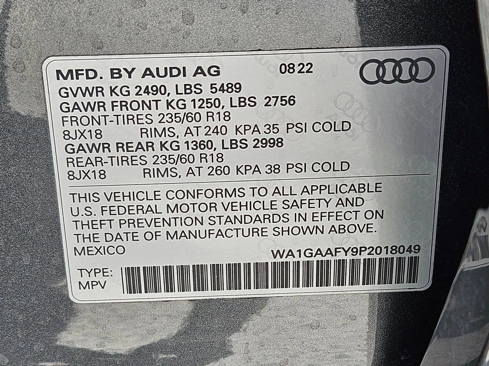 2023 Audi Q5 S line Premium 45 TFSI quattro