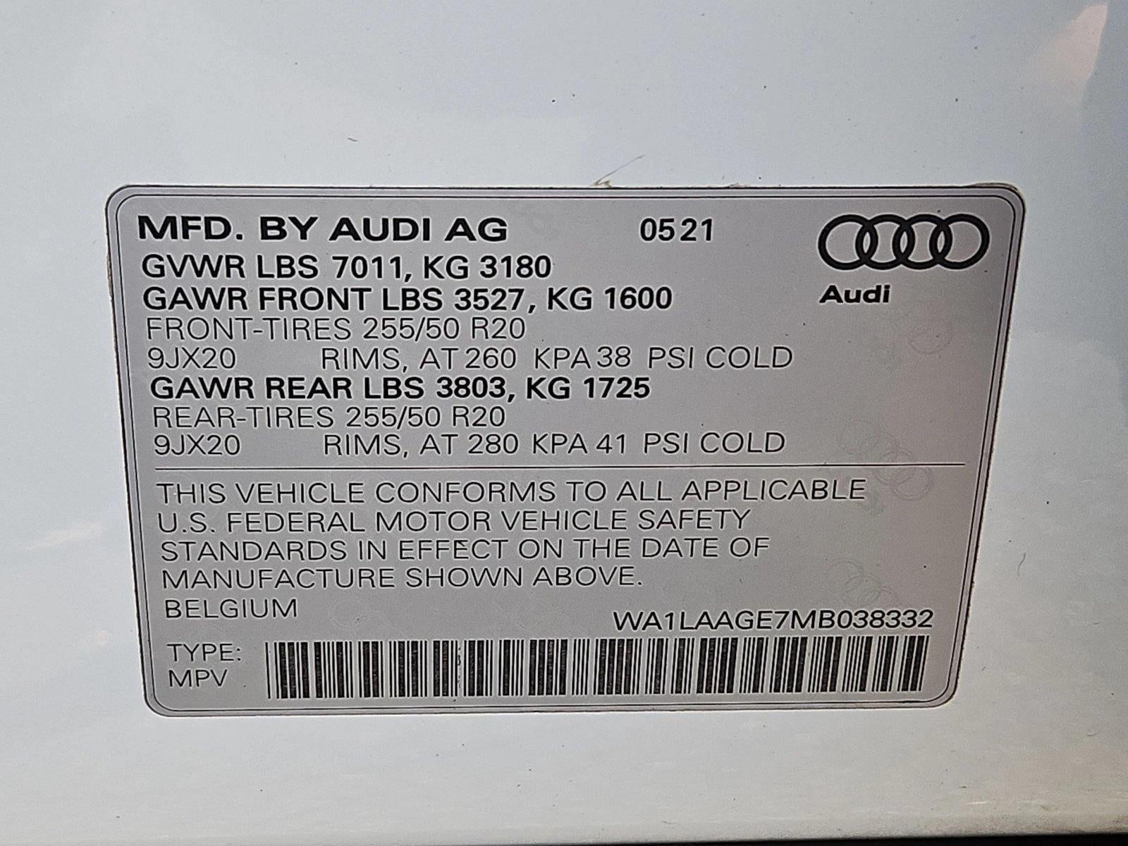 2021 Audi e-tron Premium Plus quattro
