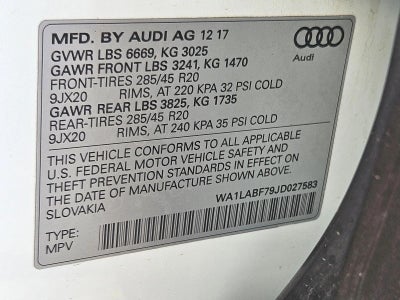 2018 Audi Q7 3.0 TFSI Premium Plus