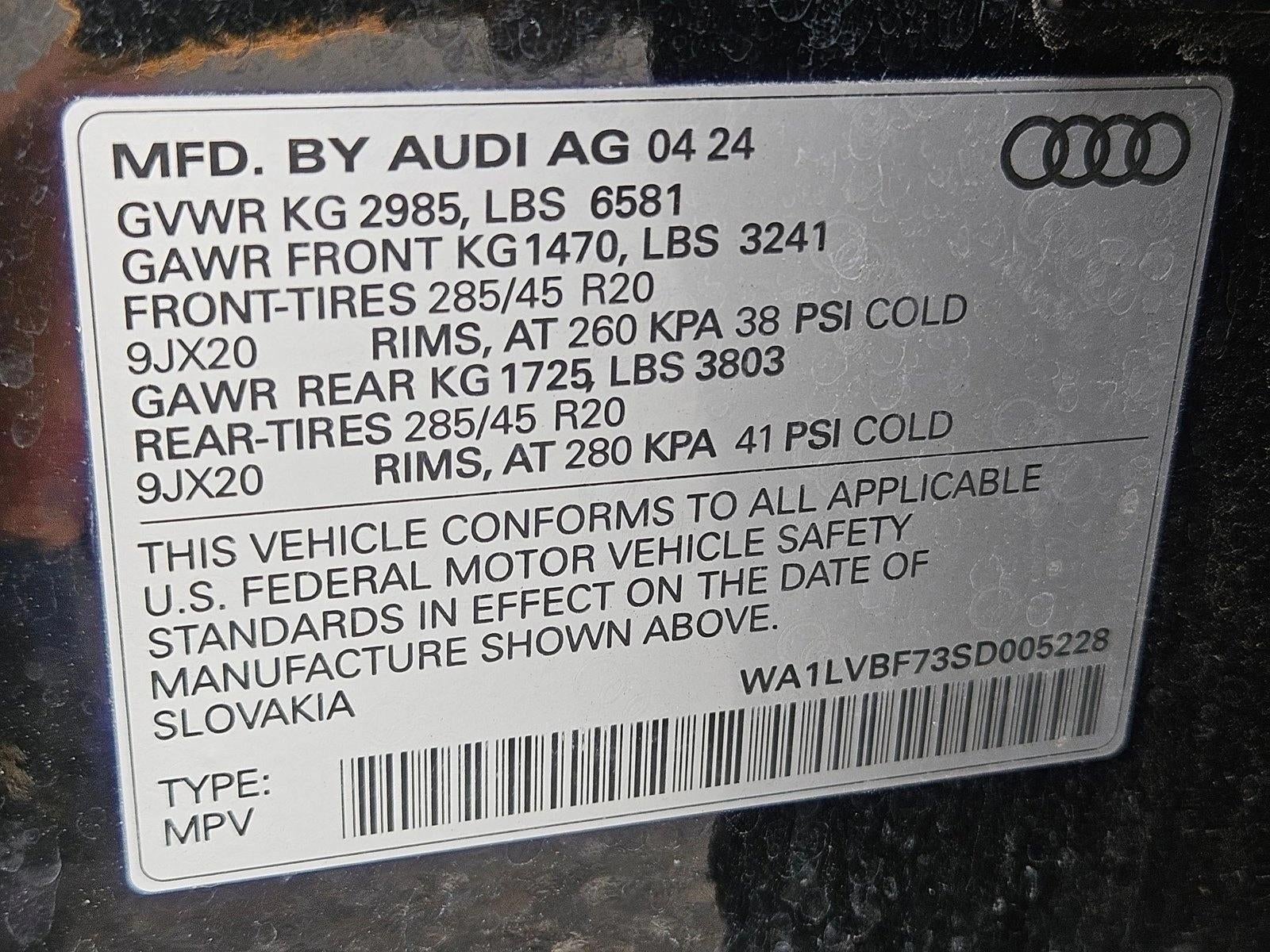 2025 Audi Q7 Premium Plus 55 TFSI quattro