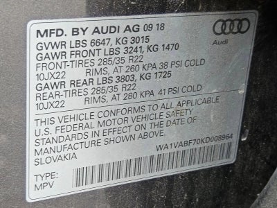 2019 Audi Q7 Prestige 55 TFSI quattro