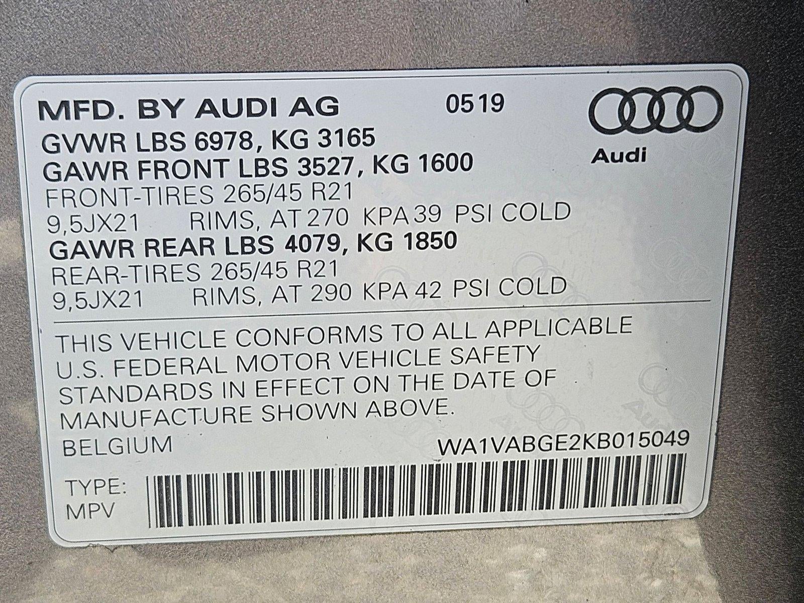 2019 Audi e-tron Prestige quattro