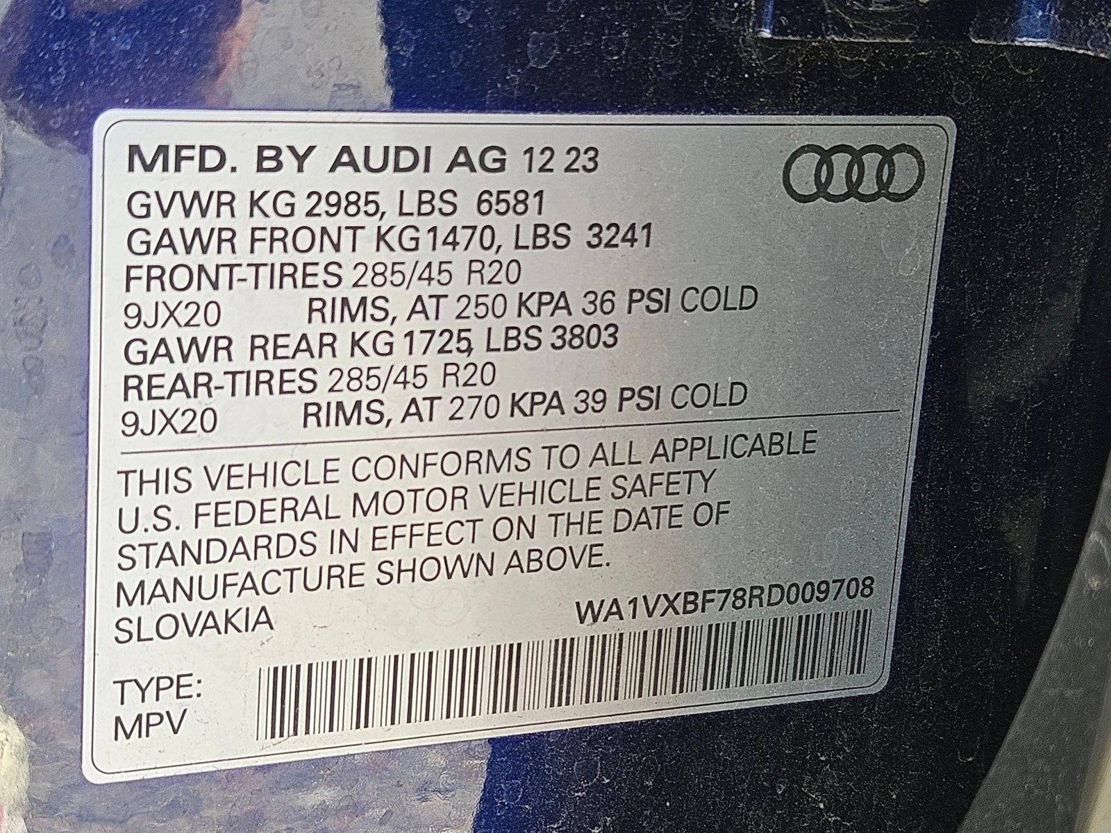 2024 Audi Q7 Prestige 55 TFSI quattro