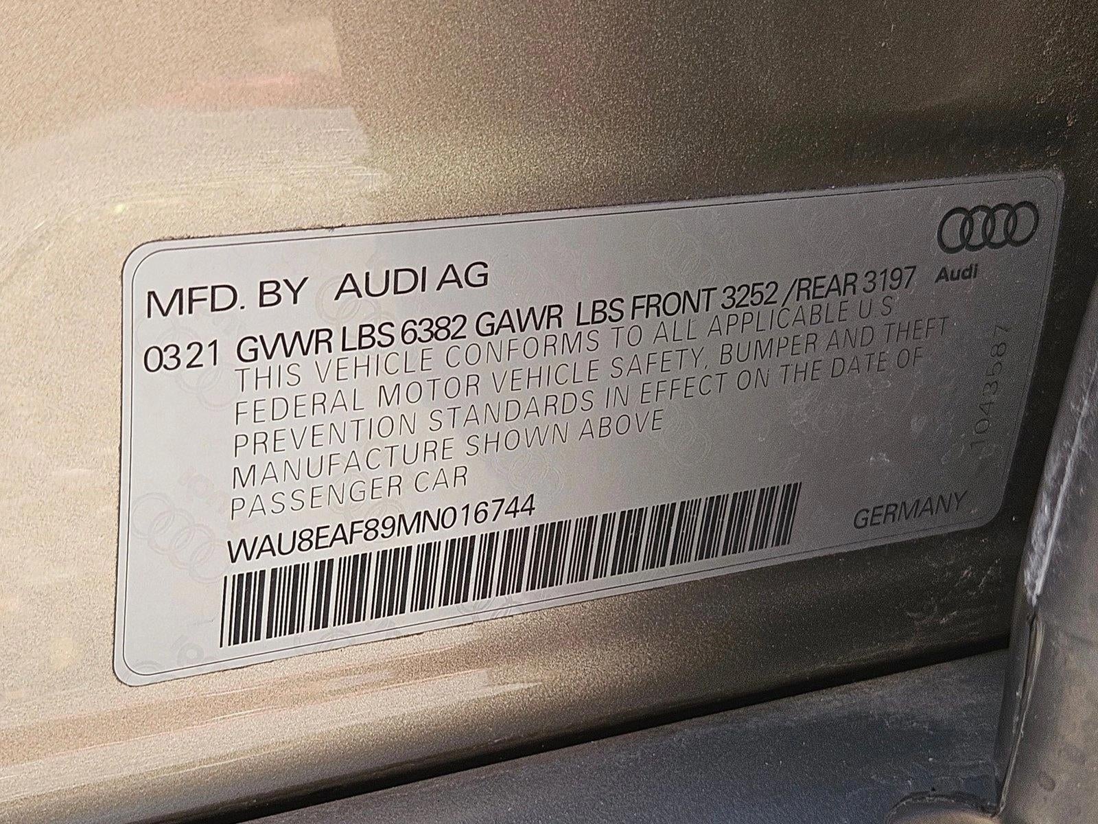 2021 Audi A8 L 60 TFSI quattro