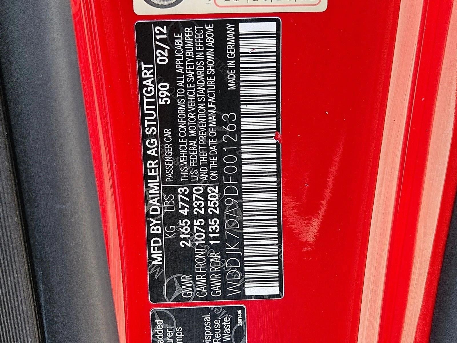 2013 Mercedes-Benz SL-Class SL 550