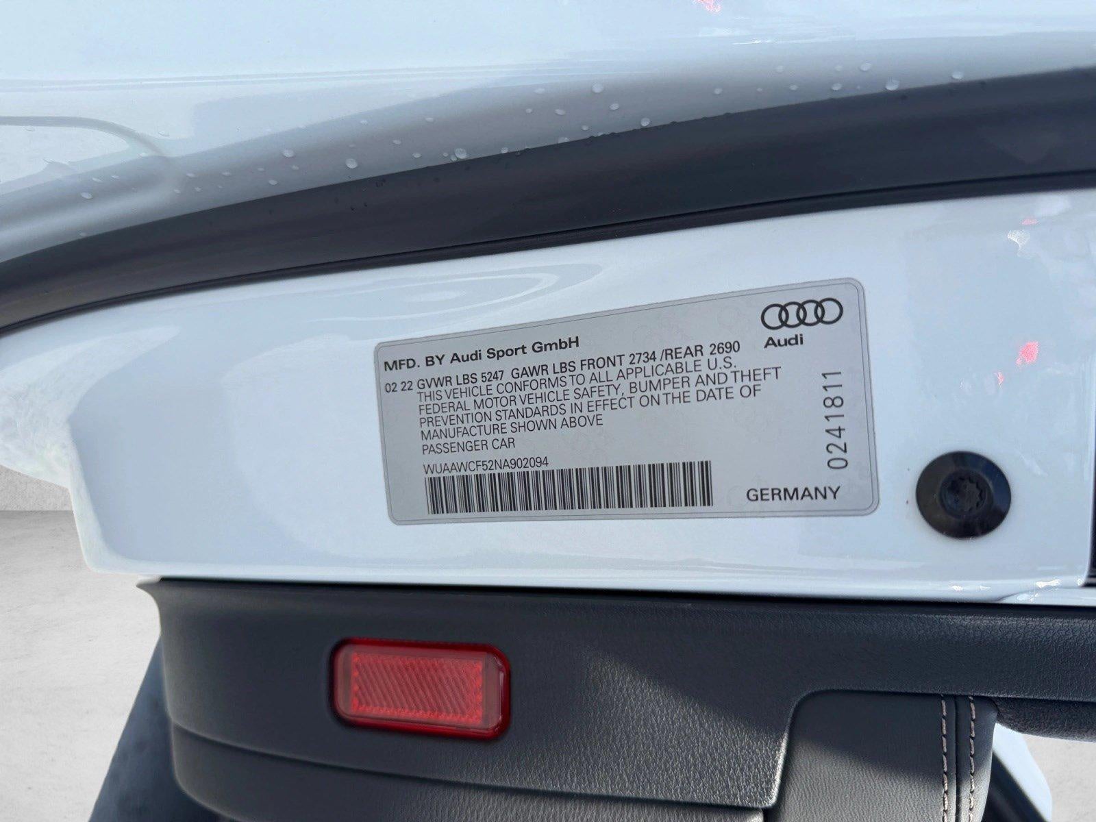 2022 Audi RS 5 Sportback 2.9 TFSI quattro