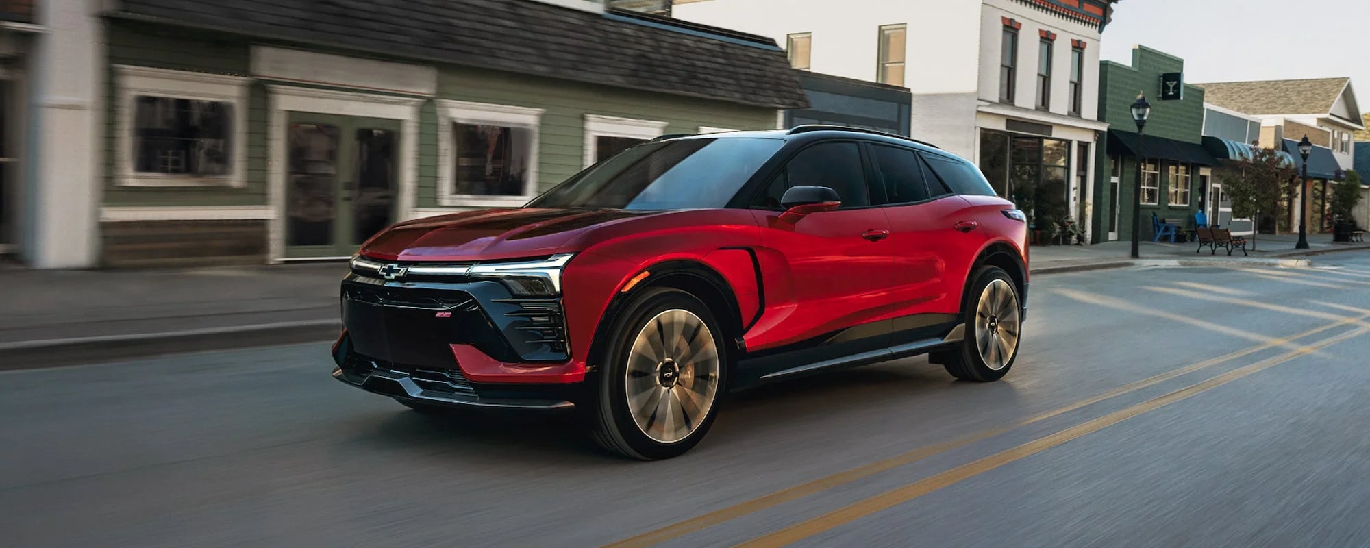 2026 Chevy Blazer driving down the road